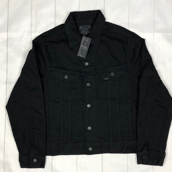 Polo Ralph Lauren Black Denim Trucker Jacket NWT - Picture 3 of 7